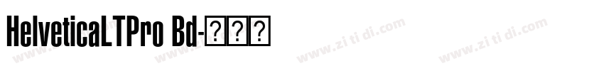 HelveticaLTPro Bd字体转换